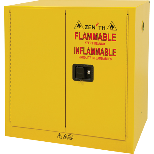 Flammable Storage Cabinet, 22 gal., 2 Door, 35" W x 35" H x 22" D Haskins Industrial Inc.