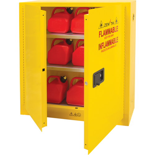 Armoire pour produits inflammables, 24 gal., 2 Porte(s), 43" La x 44" h x 12" p Haskins Industrial Inc.
