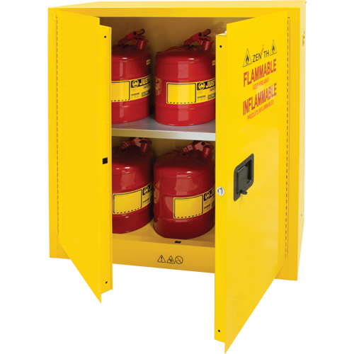 Armoire pour produits inflammables, 30 gal., 2 Porte(s), 43" La x 44" h x 18" p Haskins Industrial Inc.