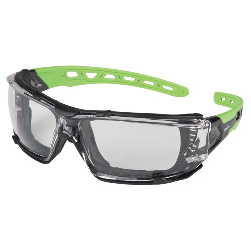 Z2500 Series Safety Glasses with Foam Gasket, Clear Lens, Anti-Scratch, ANSI Z87+/Meets/Exceeds CSA Z94.3 Haskins Industrial Inc.