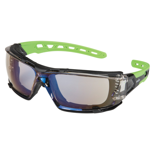 Z2500 Series Safety Glasses with Foam Gasket, Indoor/Outdoor Mirror Lens, Anti-Scratch, ANSI Z87+/Meets/Exceeds CSA Z94.3 Haskins Industrial Inc.