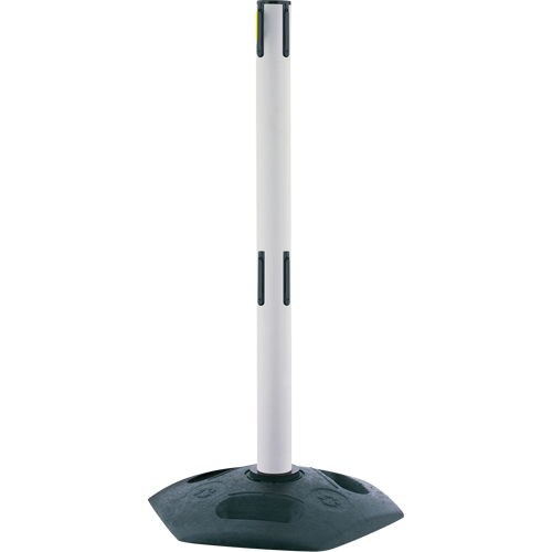 Dual Line Heavy Duty Receiver Post, 38" High, White Haskins Industrial Inc.