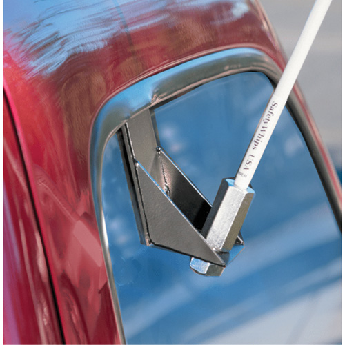 Tiges de s&eacute;curit&eacute; pour travaux l&eacute;gers Safety Whip, Fixation Fen&ecirc;tre, Hauteur 5', Orange Haskins Industrial Inc.