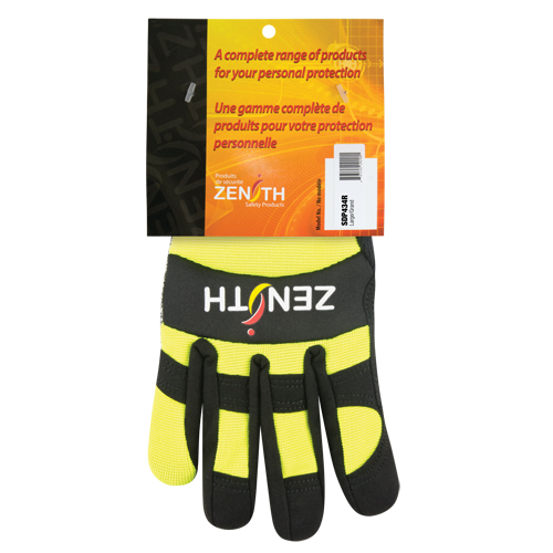 ZM500 High-Visibility Cut-Resistant Mechanic's Gloves, HPPE Palm, Size 2X-Large Haskins Industrial Inc.