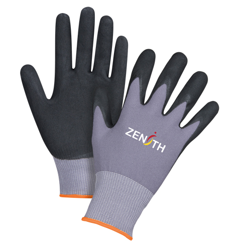 ZX-1 Premium Touchscreen Compatible Gloves, 7/Small, Nitrile/Foam Nitrile Coating, 15 Gauge, Nylon Shell Haskins Industrial Inc.