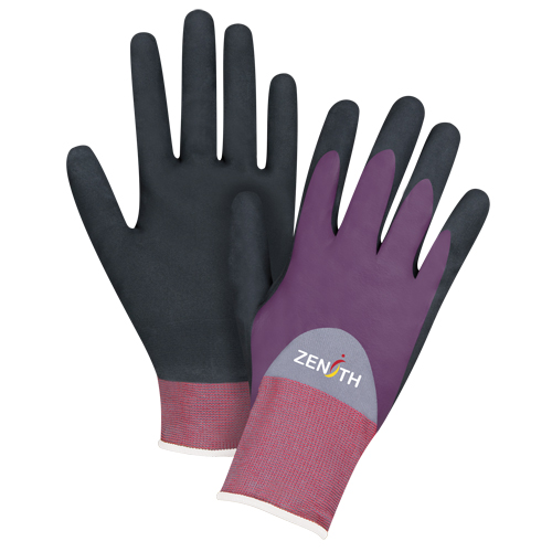 ZX-2 Premium Coated Gloves, 8/Medium, Nitrile/Foam Nitrile Coating, 18 Gauge, Nylon Shell Haskins Industrial Inc.