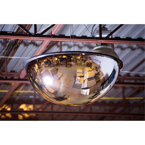 Miroir en d&ocirc;me 360°, D&ocirc;me complet, Dessus ferm&eacute;, Diam&egrave;tre 18" Haskins Industrial Inc.