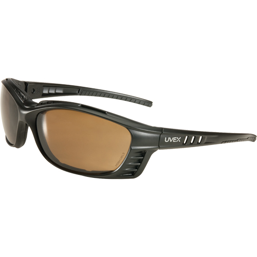 Lunettes de s&eacute;curit&eacute; Uvex Livewire avec lentilles HydroShield, Lentille Espresso, Antibu&eacute;e, R&eacute;pond ou surpasse la norme CSA Z94.3 Haskins Industrial Inc.