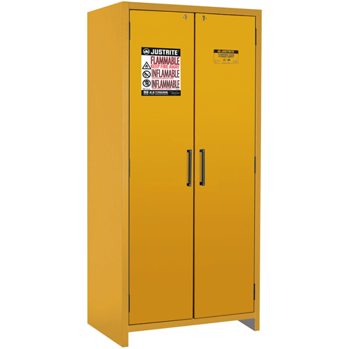 Armoire d'entreposage 90 minutes s&eacute;curitaire et conforme &agrave; la norme EN, 30 gal., 2 Porte(s), 35,16" La x 76,89" h x 24,21" p Haskins Industrial Inc.