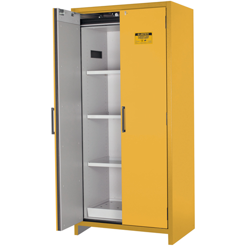 Armoire d'entreposage 90 minutes s&eacute;curitaire et conforme &agrave; la norme EN, 30 gal., 2 Porte(s), 35,16" La x 76,89" h x 24,21" p Haskins Industrial Inc.