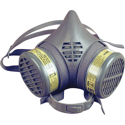 Respirateur &agrave; demi-masque assembl&eacute; de la s&eacute;rie 8000, &eacute;lastom&egrave;re/Thermoplastique, Petit Haskins Industrial Inc.