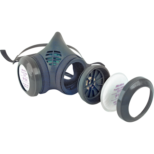 8000 Series Assembled Respirator, Elastomer/Thermoplastic, Medium Haskins Industrial Inc.