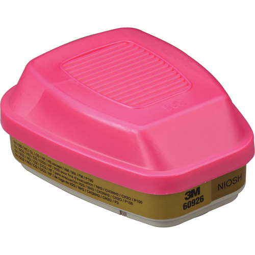 6000 Series Respirator Cartridges, Gas/Vapour Cartridge, Multi-Gas/Vapour/P100 Haskins Industrial Inc.