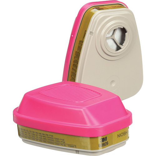 6000 Series Respirator Cartridges, Gas/Vapour Cartridge, Multi-Gas/Vapour/P100 Haskins Industrial Inc.