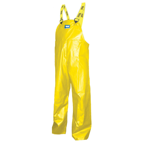 Pantalons &agrave; bavette Journeyman, Moyen, Polyester/PVC, Jaune Haskins Industrial Inc.