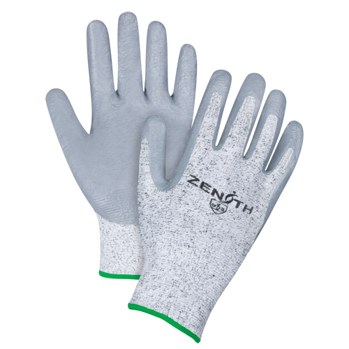 Seamless Stretch Cut-Resistant Gloves, Size Medium/8, 13 Gauge, Nitrile Coated, HPPE Shell, ANSI/ISEA 105 Level 2/EN 388 Level 3 Haskins Industrial Inc.