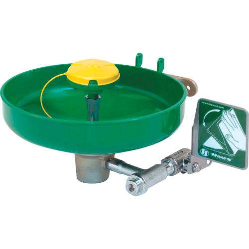 Axion&reg; Eye/Face Wash Station, Wall-Mount Installation, Plastic Bowl Haskins Industrial Inc.