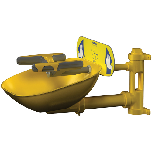 Halo Face/Eyewash Stations, Wall-Mount Installation, Plastic Bowl Haskins Industrial Inc.