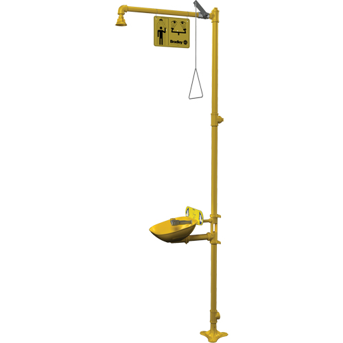 Combinaison de douche d'urgence & douche oculaire Halo Haskins Industrial Inc.