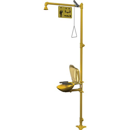 Combinaison de douche d'urgence & douche oculaire Halo Haskins Industrial Inc.