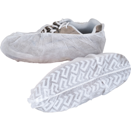 Shoe Covers, Large, Polypropylene, White Haskins Industrial Inc.