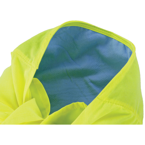 Chill-Its&reg; 6710CT Cooling Triangle Hats, High Visibility Lime-Yellow Haskins Industrial Inc.