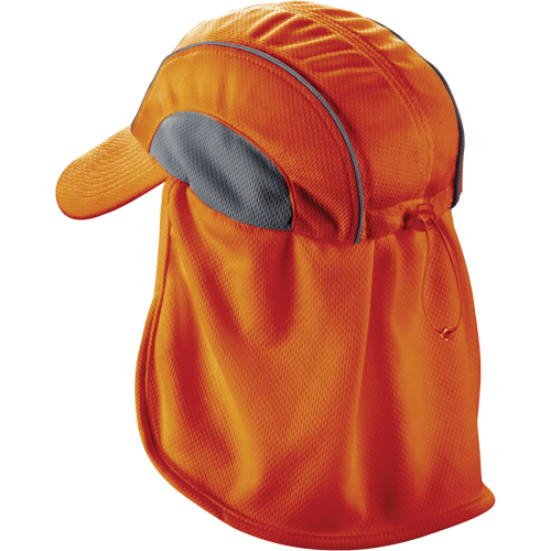 Chill-Its&reg; 6650 Cooling Hats with Neck Shades, Hi-Vis Orange Haskins Industrial Inc.