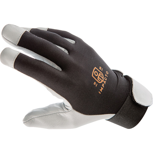 Gants antivibrations Air Glove, Taille Moyen, Paume Cuir perl&eacute; Haskins Industrial Inc.