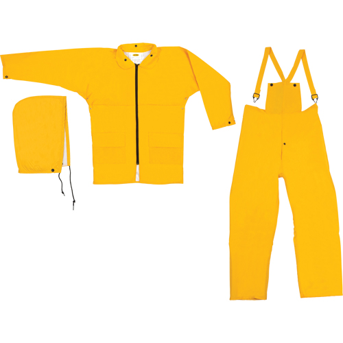 Natpac Rain Suit, Nylon, Medium, Yellow Haskins Industrial Inc.