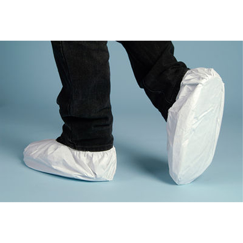 Shoe Covers, Large, Microporous, White Haskins Industrial Inc.