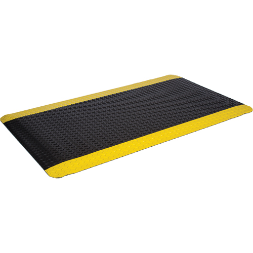 WD Deck Plate Mats, Diamond, 2' x 3' x 5/8", Black/Yellow, Sponge Haskins Industrial Inc.
