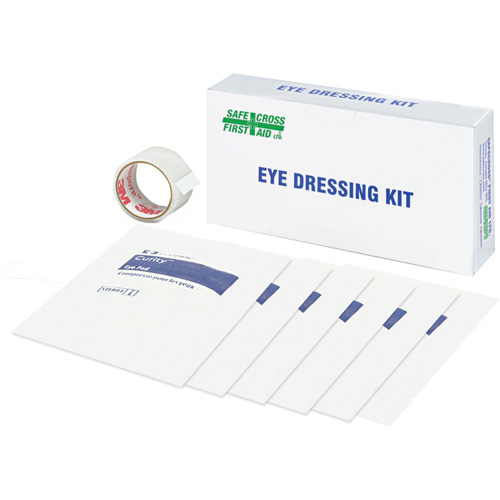 Trousse de pansements (6 tampons & ruban), Oculaire, Classe 1 Haskins Industrial Inc.