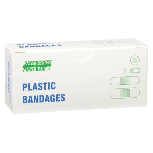 Bandages, Assorted, Plastic, Sterile Haskins Industrial Inc.