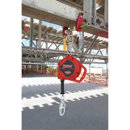 Rebel Self Retracting Lifeline, 33', Galvanized Steel, Swivel Haskins Industrial Inc.