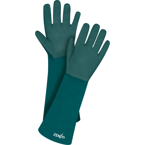 Gants verts &agrave; double enduit, 18" lo, PVC, Doublure en Jersey de coton, 70 mils Haskins Industrial Inc.