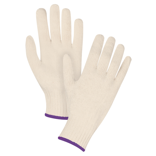 Gants en tricot de poids lourd, Poly/coton, Calibre 7, T-petit Haskins Industrial Inc.