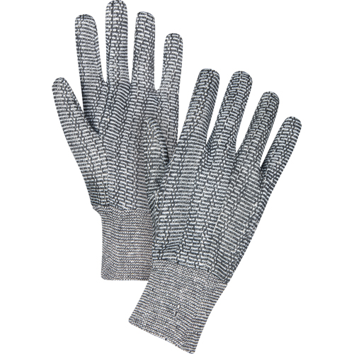 Gants de jersey, Grand, Poivre et sel, Non doubl&eacute;, Poignet en tricot Haskins Industrial Inc.