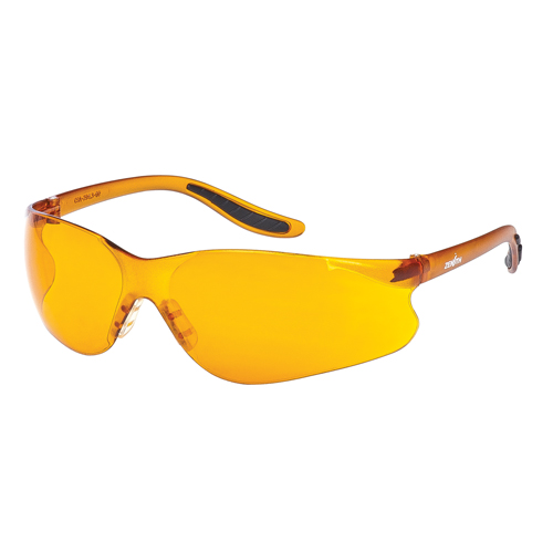 Lunettes de s&eacute;curit&eacute; s&eacute;rie Z500, Lentille Orange, Anti-&eacute;gratignures, ANSI Z87+/R&eacute;pond ou surpasse la norme CSA Z94.3 Haskins Industrial Inc.