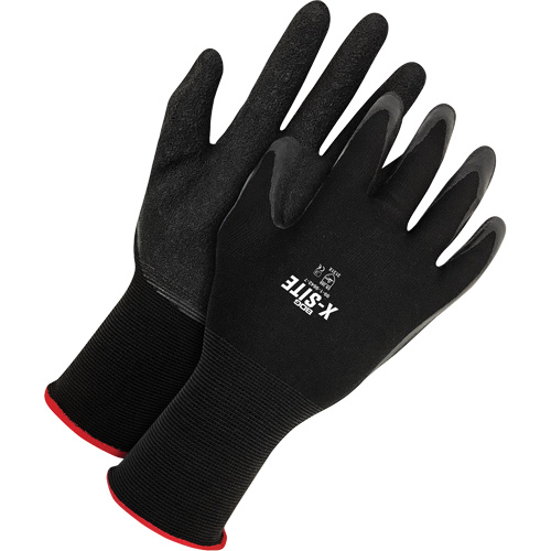 Gants enduits X-Site, Petit, R&ecirc;vetement Latex, Calibre 15, Enveloppe en Nylon Haskins Industrial Inc.