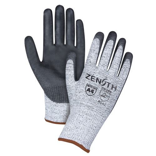 Seamless Stretch Cut-Resistant Gloves, Size Large/9, 13 Gauge, Polyurethane Coated, HPPE Shell, ANSI/ISEA 105 Level 4/EN 388 Level 5 Haskins Industrial Inc.