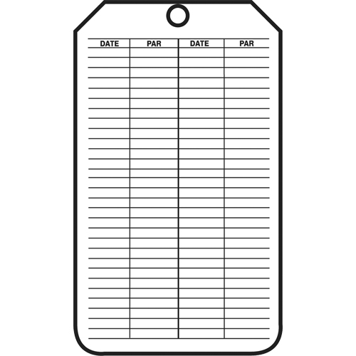 Safety Tags, Plastic, 3-1/8" W x 5-7/8" H, French Haskins Industrial Inc.