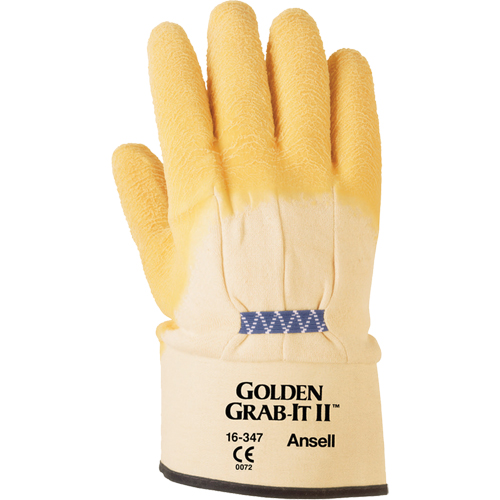 Gants Golden Grab-It II, 10/T-Grand, R&ecirc;vetement Latex de caoutchouc, Calibre 13, Enveloppe en Nylon Haskins Industrial Inc.