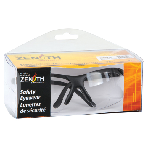 Z1800 Series Reader Safety Glasses, Anti-Scratch, Clear, 1.0 Diopter Haskins Industrial Inc.