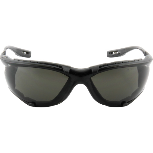 Lunettes de s&eacute;curit&eacute; avec joint en mousse Virtua, Lentille Grise/fum&eacute;e, Antibu&eacute;e, ANSI Z87+/R&eacute;pond ou surpasse la norme CSA Z94.3 Haskins Industrial Inc.