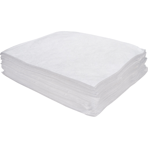 Premium Meltblown Sorbent Pads, Oil Only, 15" x 17", 8 gal. Absorbancy Haskins Industrial Inc.