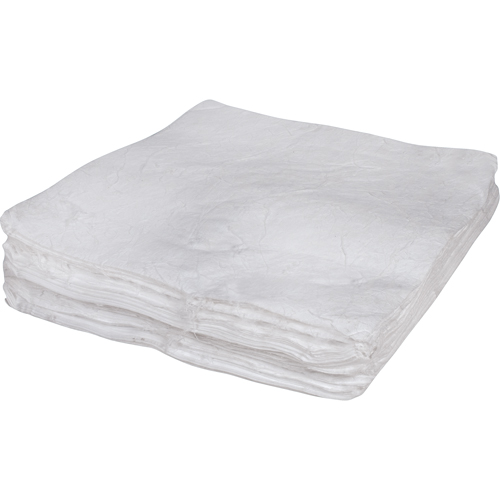 Feuilles absorbantes souffl&eacute;es de premi&egrave;re qualit&eacute;, Huile seulement, 30" x 30", 50 gal. d'absorption Haskins Industrial Inc.