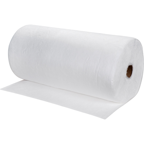 Premium Meltblown Sorbent Rolls, Mediumweight, 150' L x 30" W, 40 gal. Absorbancy Haskins Industrial Inc.