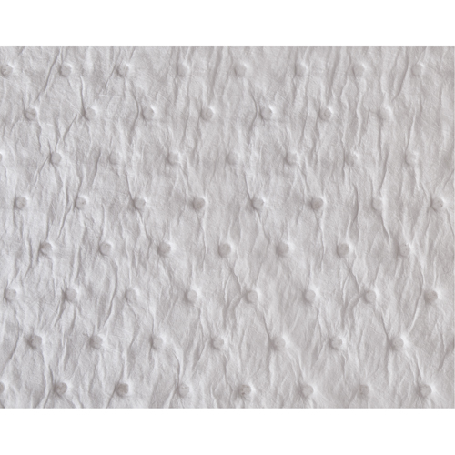 Premium Fine Fiber Sorbent Pads, Oil Only, 15" x 17", 25 gal. Absorbancy Haskins Industrial Inc.