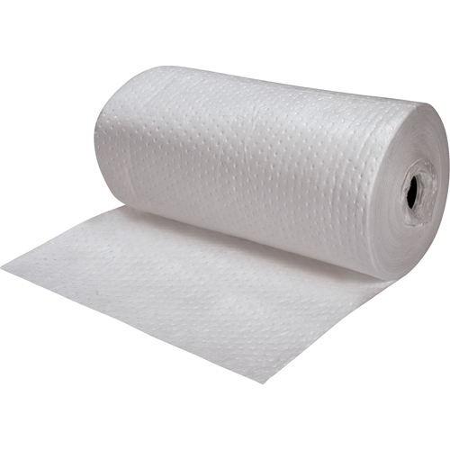 Premium Fine Fiber Sorbent Rolls, Heavyweight, 150' L x 30" W, 50 gal. Absorbancy Haskins Industrial Inc.