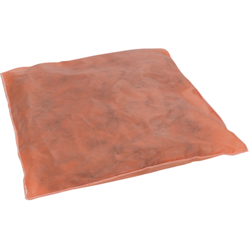Tampon absorbant, Mati&egrave;res dangereuses, 18" lo x 18" la, 45 gal. absorption/pqt Haskins Industrial Inc.